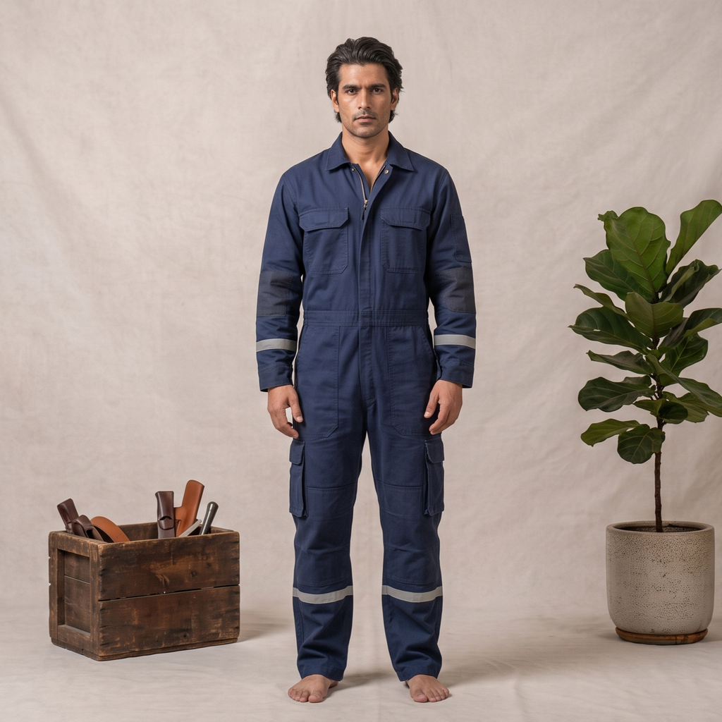 Industrial Heavy-Duty Coverall (Boiler Suit)